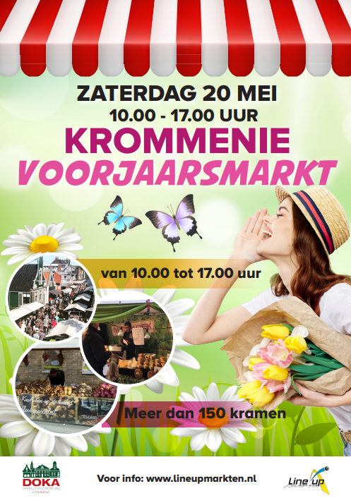 Voorjaarsmarkt Krommenie op 20 mei