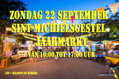 Jaarmarkt Sint - Michielsgestel 22 september met een keur aan kramen, eten, kermis en grondplaatsen