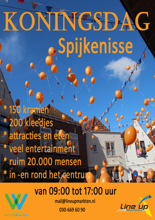 Koningsdag Spijkenisse 27 april 2026