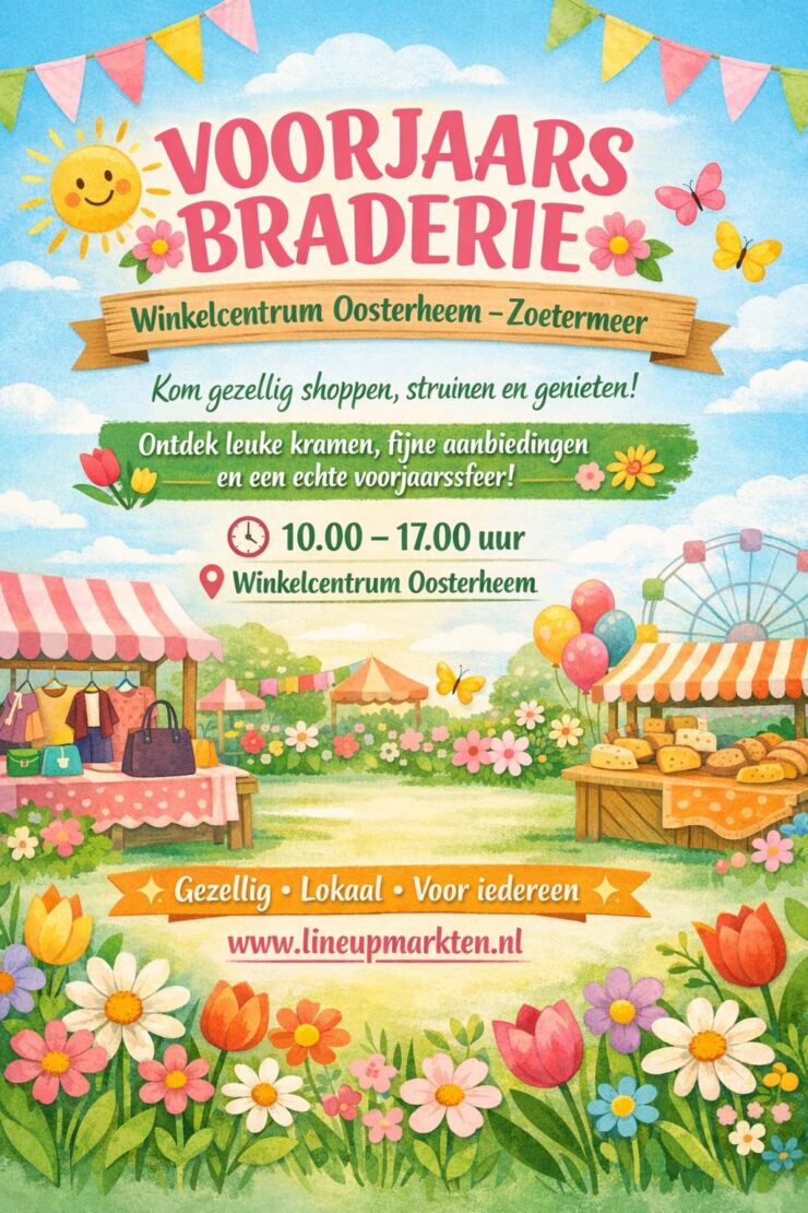 Oosterheem Zoetermeer 11 april voorjaarsbraderie