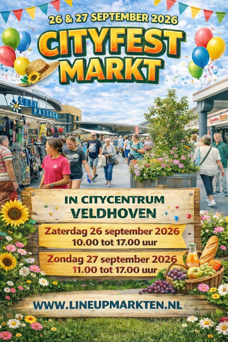 Cityfest markt 26 en 27 september 2026