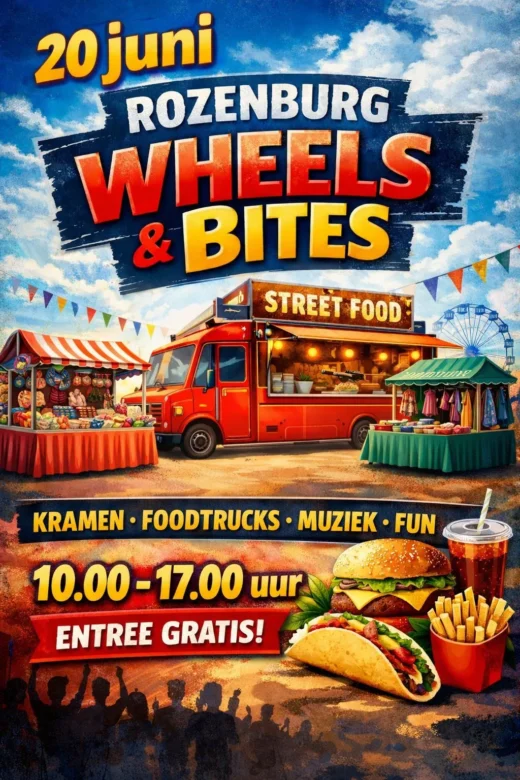 Wheels & Bites 20 juni in Rozenburg