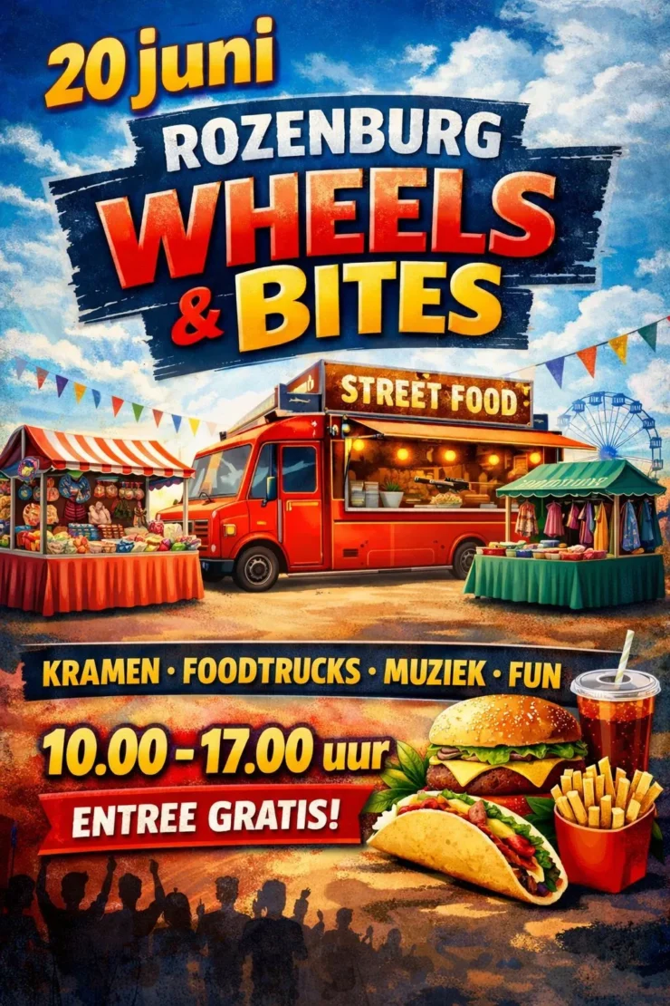Wheels & Bites 20 juni in Rozenburg