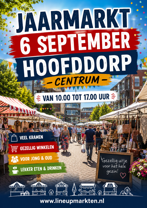Jaarmarkt Hoofddorp 6 september 2026